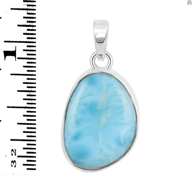 Close Out Larimar Pendant-SP LAR-CO-1-1406
