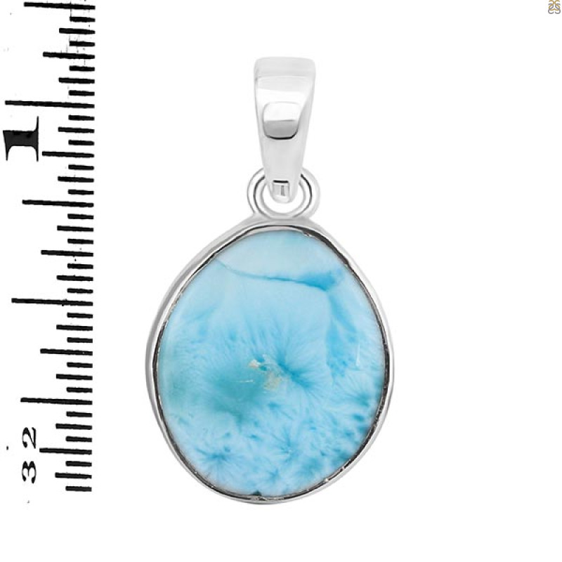 Close Out Larimar Pendant-SP LAR-CO-1-1432