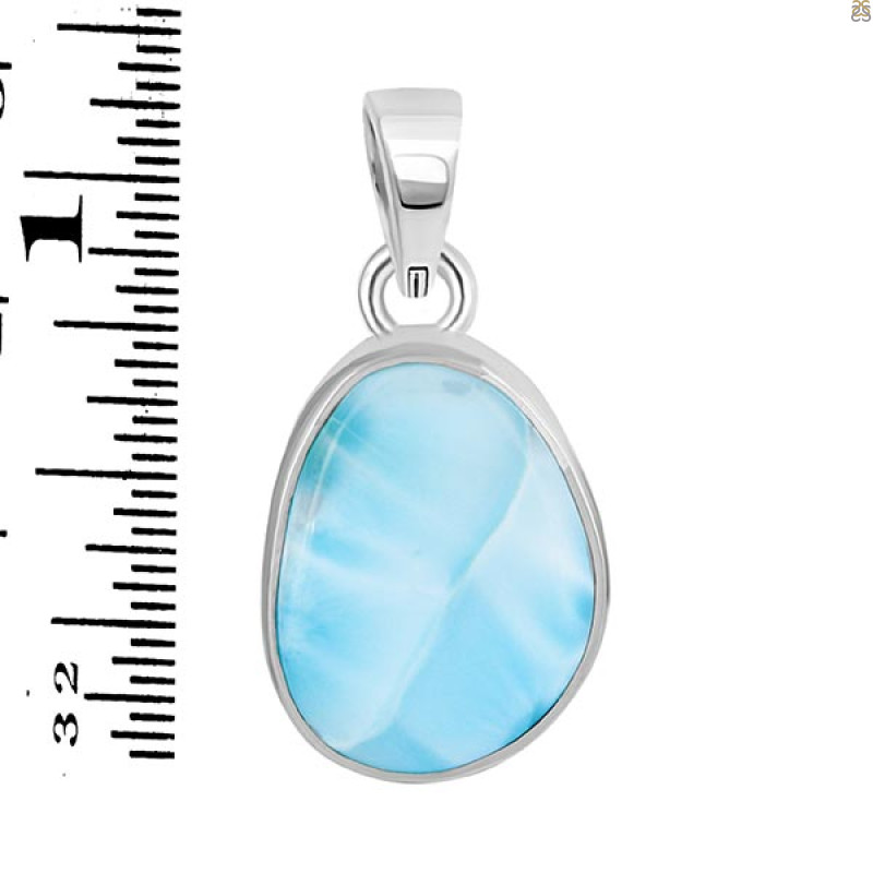 Close Out Larimar Pendant-SP LAR-CO-1-1547