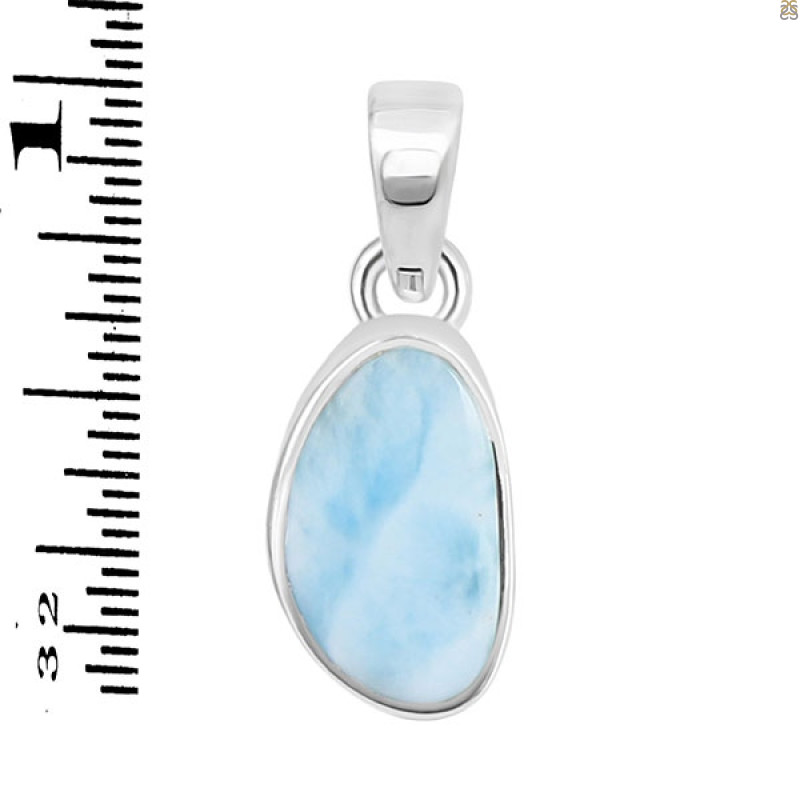 Close Out Larimar Pendant-SP LAR-CO-1-1574