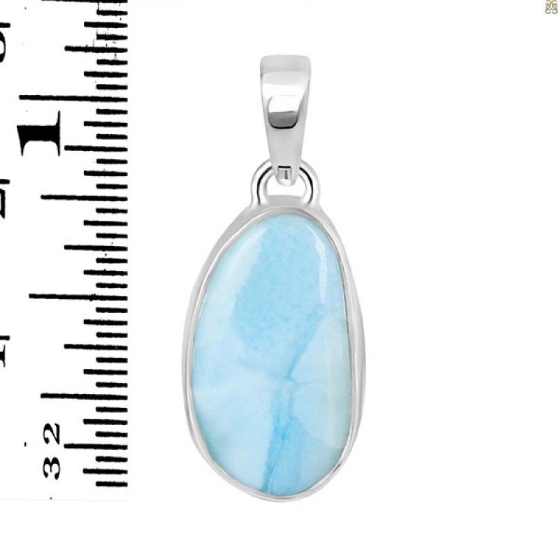 Close Out Larimar Pendant-SP LAR-CO-1-1683