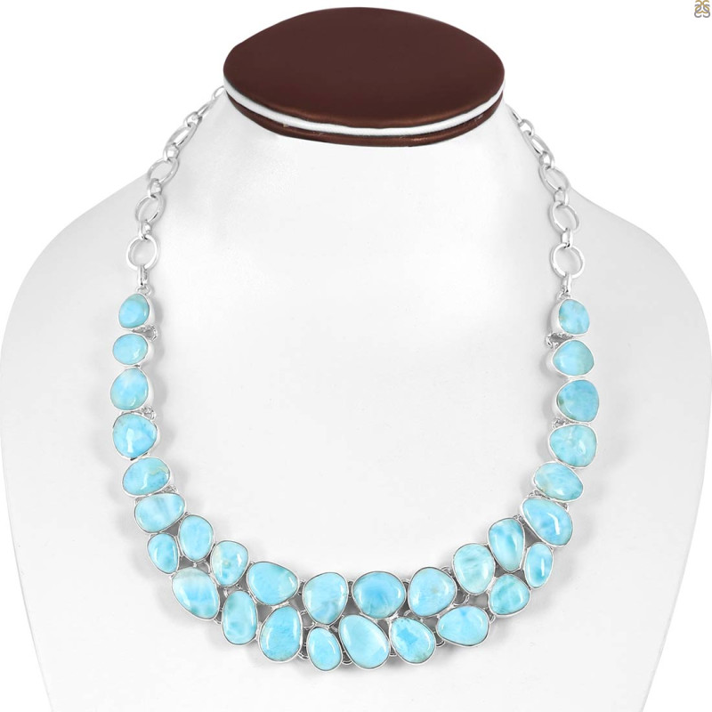 Larimar Necklace-NJ LAR-12-5