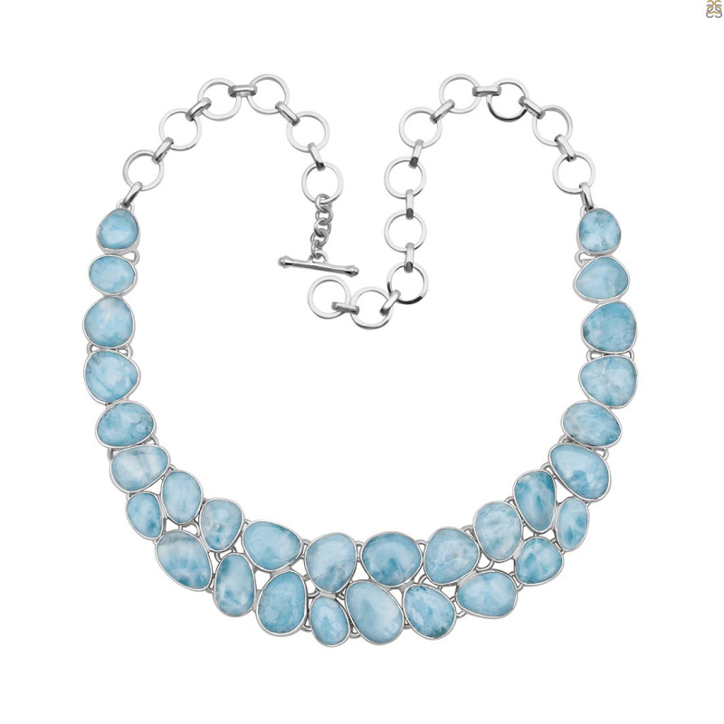 Larimar Necklace-NJ LAR-12-5