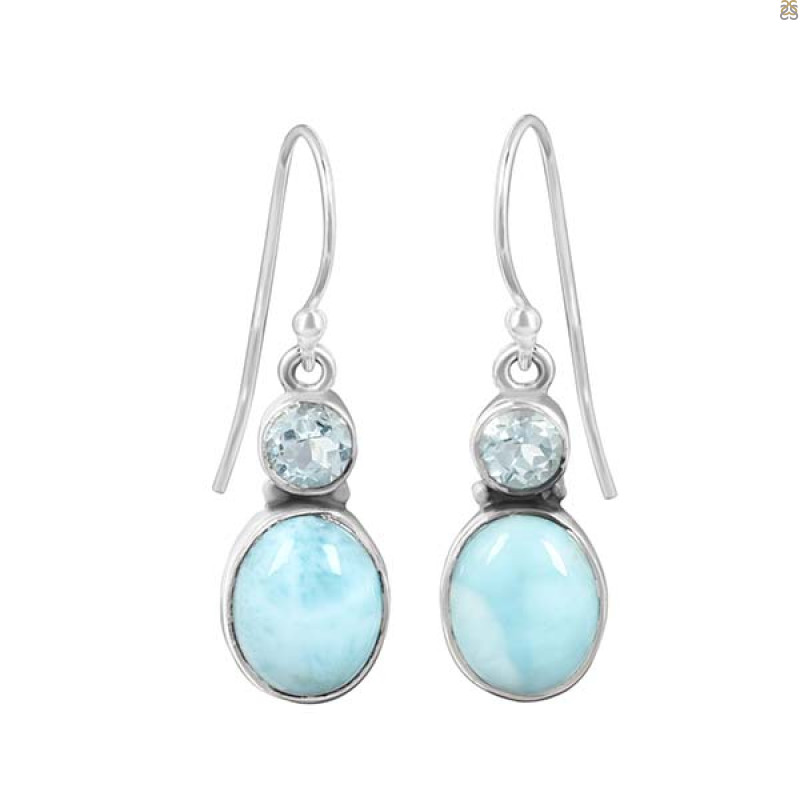 Close Out Larimar Earring-2E LAR-CO-3-48