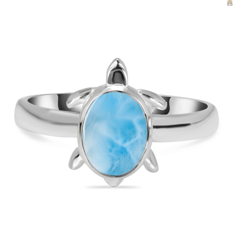 Larimar Turtle Ring LAR-RDR-78.