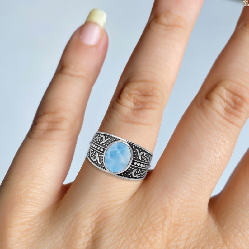 Larimar Ring LAR-RDR-985.