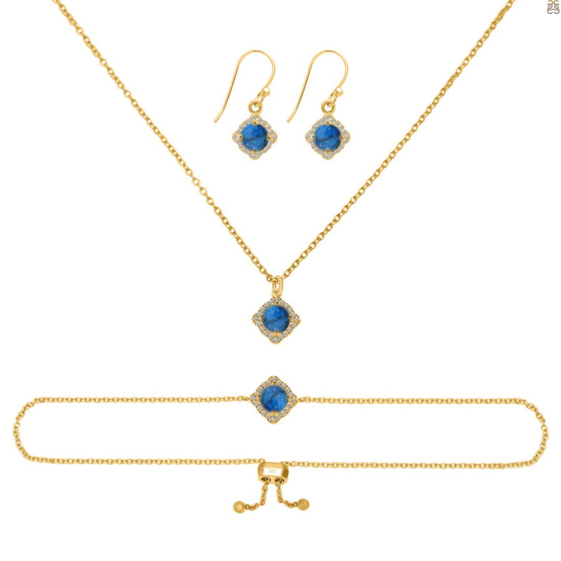 Labradorite Jewelry Set  LBD-RDB-66-RDN-74-RDE-692.