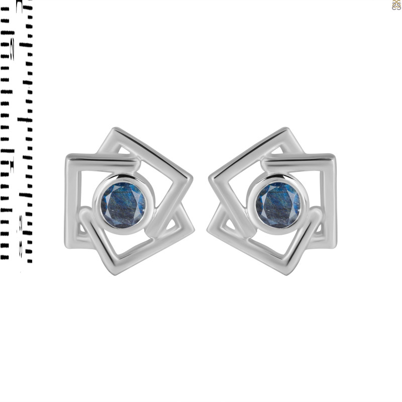 Labradorite Stud Earring LBD-RDE-627.