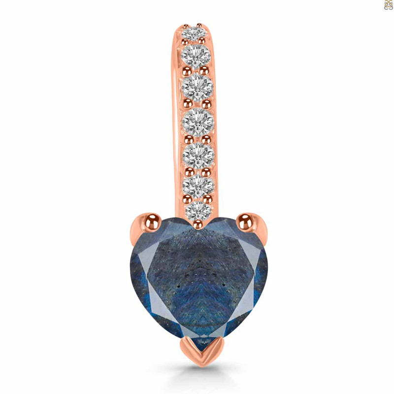 Labradorite & White Topaz Pendant LBD-RDP-540.