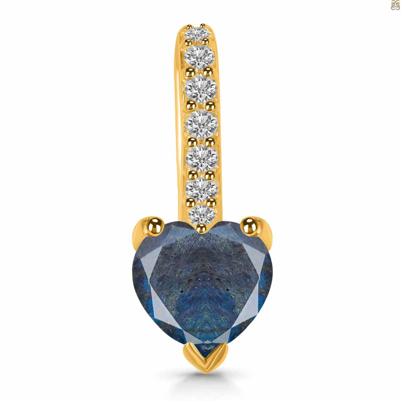 Labradorite & White Topaz Pendant LBD-RDP-540.
