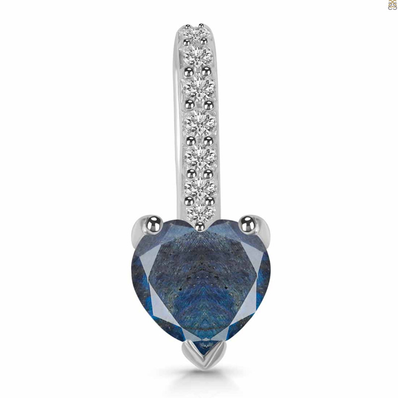 Labradorite & White Topaz Pendant LBD-RDP-540.