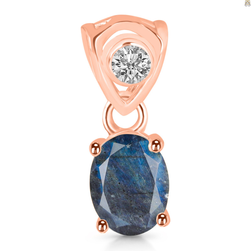 Labradorite Pendant LBD-RDP-551-V-LOOP.
