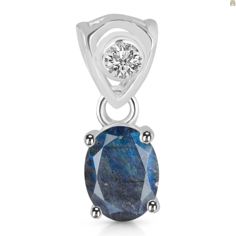 Labradorite Pendant LBD-RDP-551-V-LOOP.