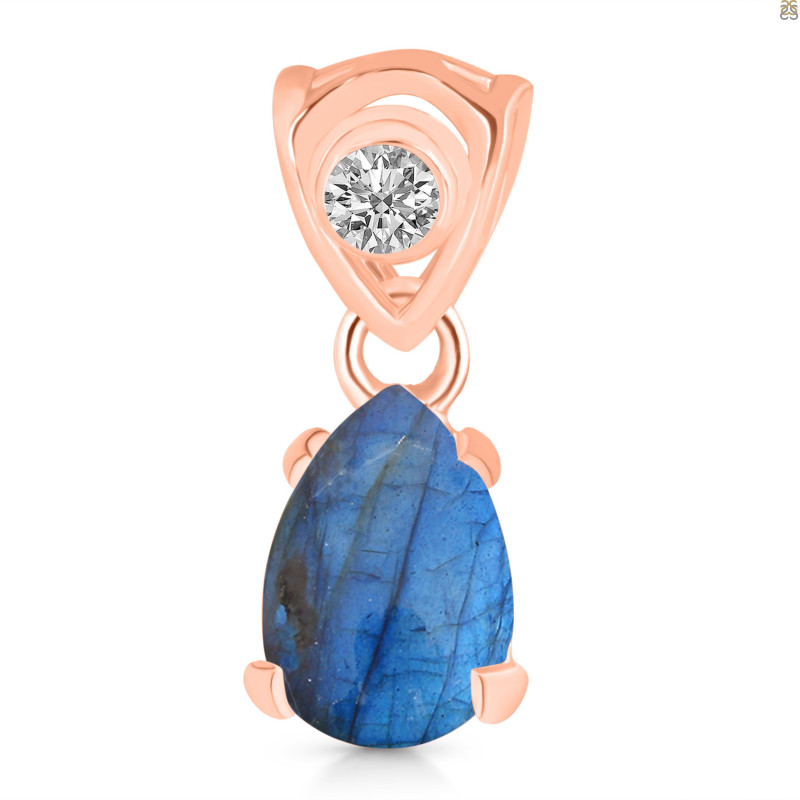 Labradorite Pendant LBD-RDP-552-V-LOOP.