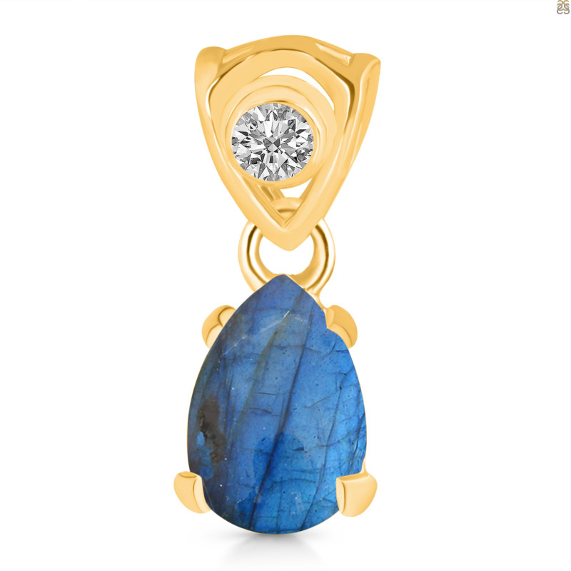 Labradorite Pendant LBD-RDP-552-V-LOOP.