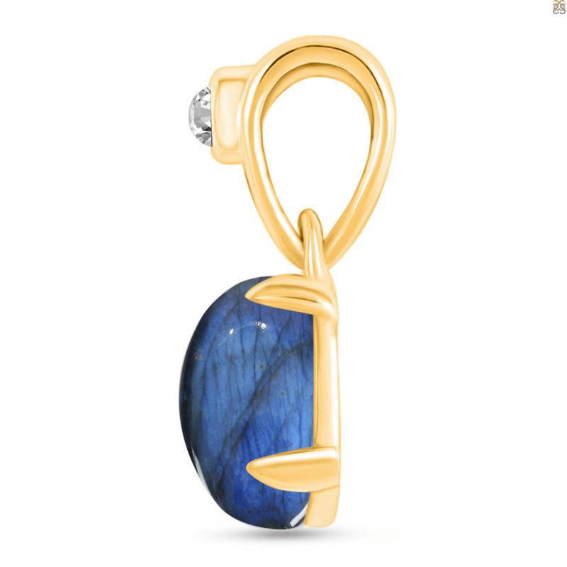 Labradorite Pendant LBD-RDP-554-V-LOOP.