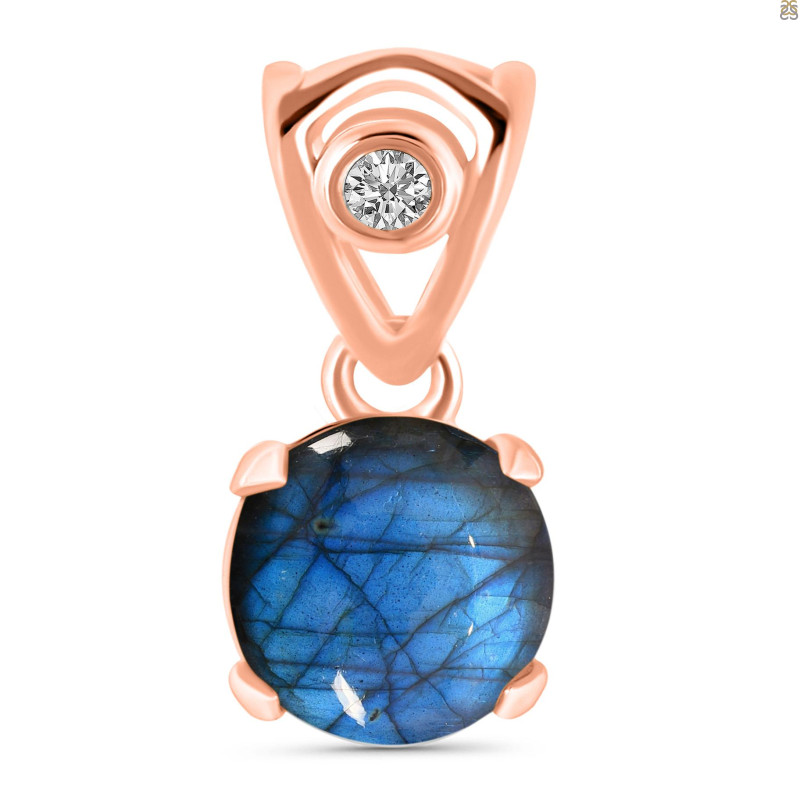 Labradorite Pendant LBD-RDP-556-V-LOOP.