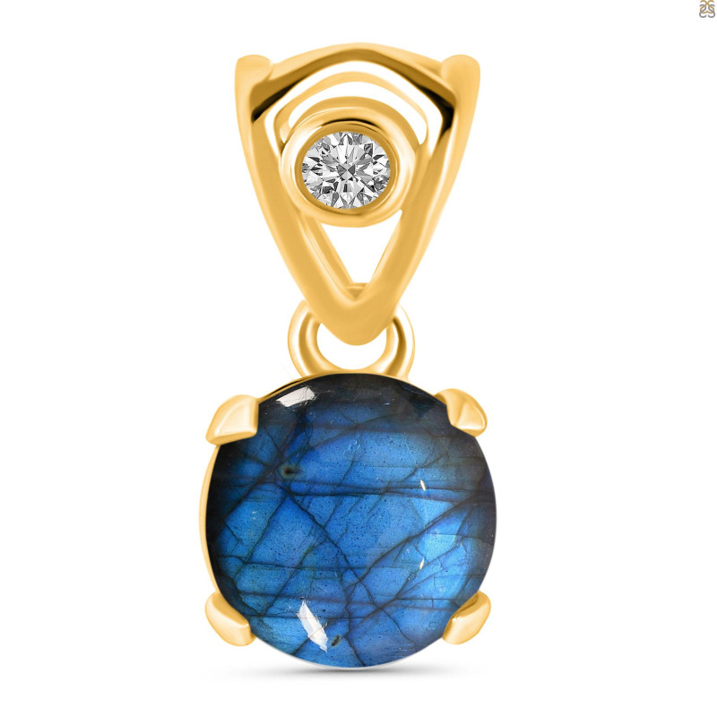 Labradorite Pendant LBD-RDP-556-V-LOOP.