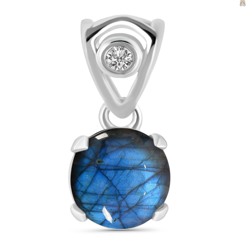 Labradorite Pendant LBD-RDP-556-V-LOOP.