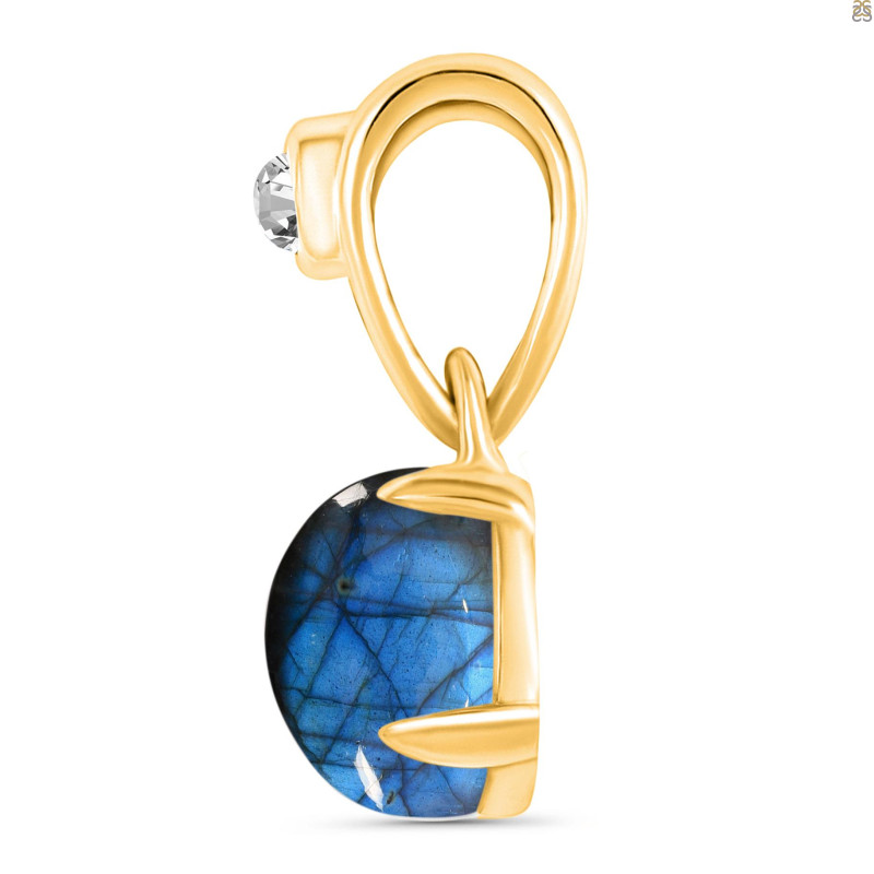 Labradorite Pendant LBD-RDP-556-V-LOOP.