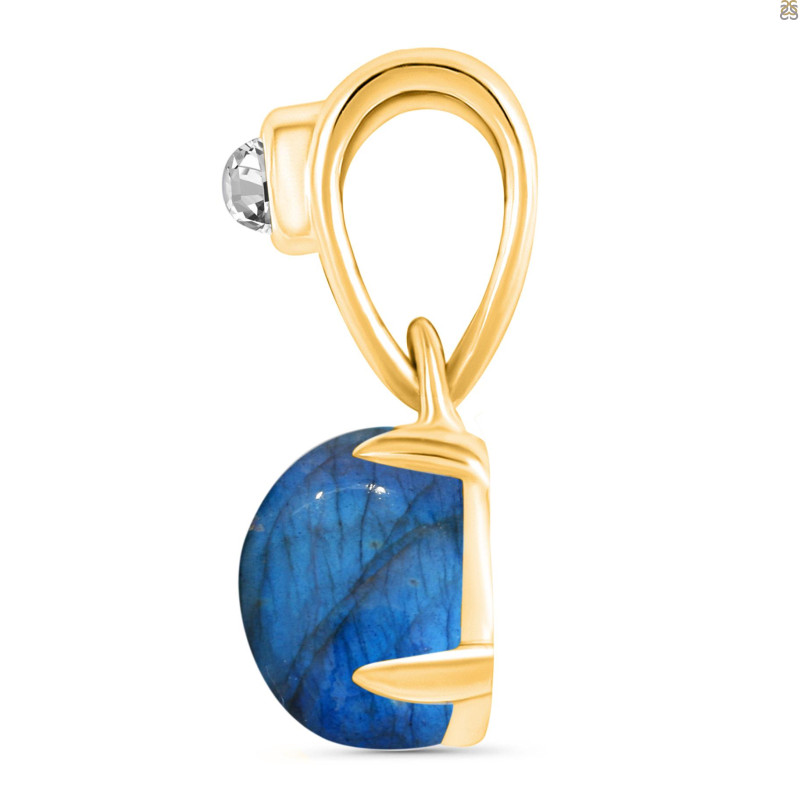 Labradorite Pendant LBD-RDP-557-V-LOOP.