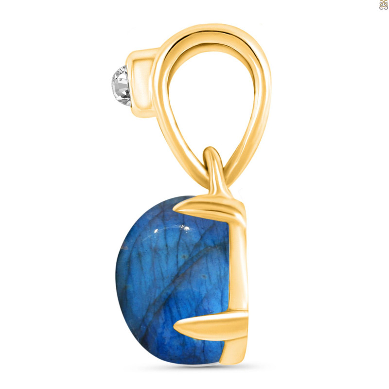 Labradorite Pendant LBD-RDP-558-V-LOOP.