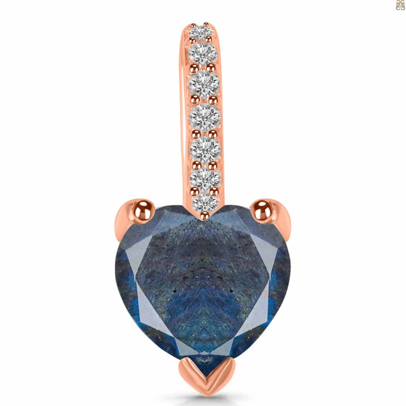 Labradorite & White Topaz Pendant LBD-RDP-819.