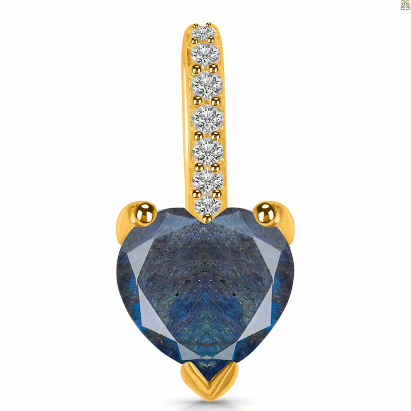 Labradorite & White Topaz Pendant LBD-RDP-819.