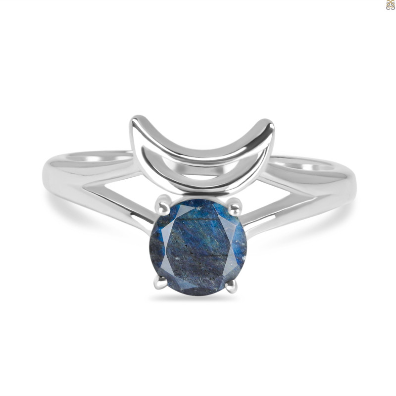 Labradorite Crescent Moon Ring LBD-RDR-2151.