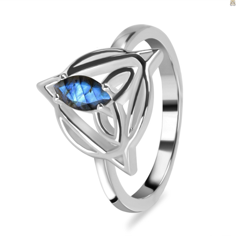 Labradorite Triquetra Ring LBD-RDR-2166.
