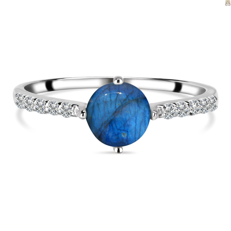 Labradorite & White Topaz Ring LBD-RDR-220.