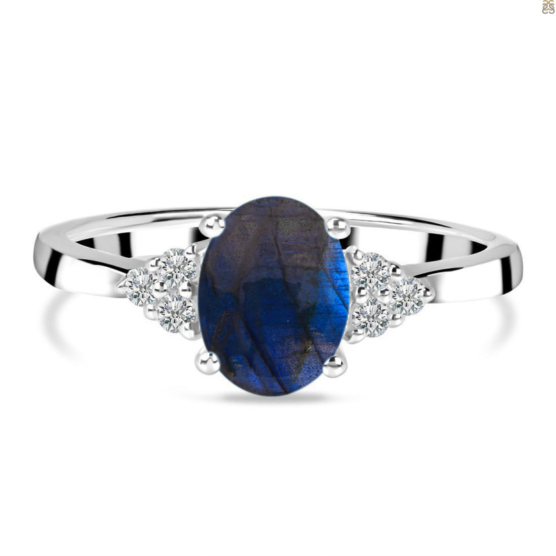 Labradorite & White Topaz Ring LBD-RDR-224.