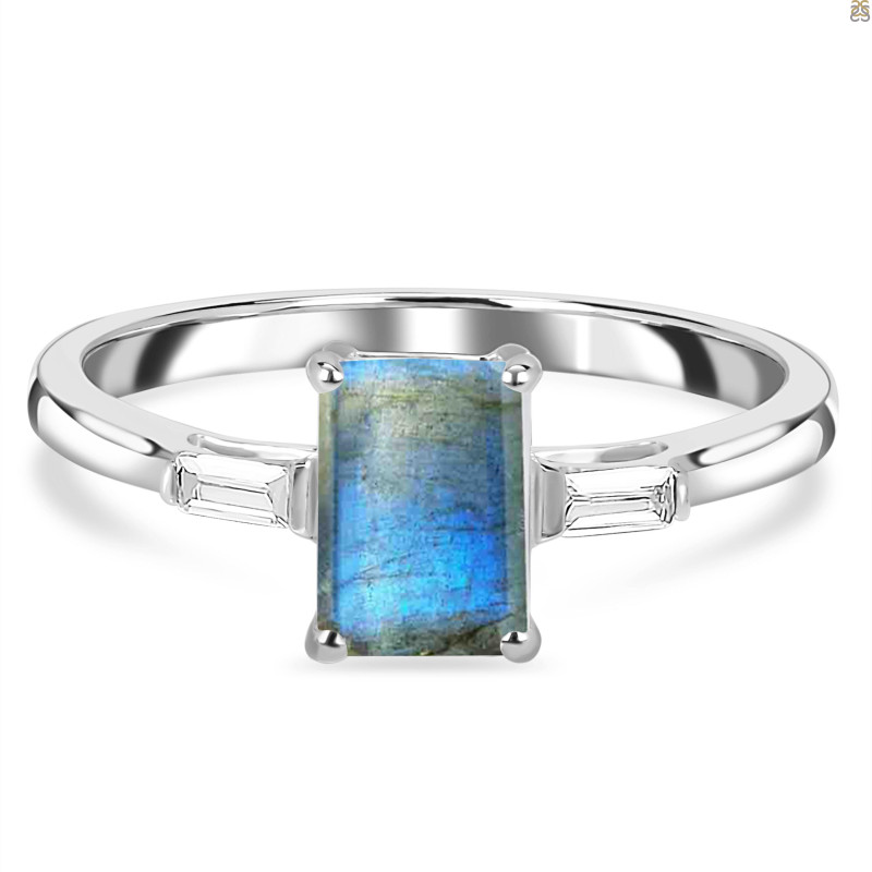 Labradorite & White Topaz Ring LBD-RDR-2251.