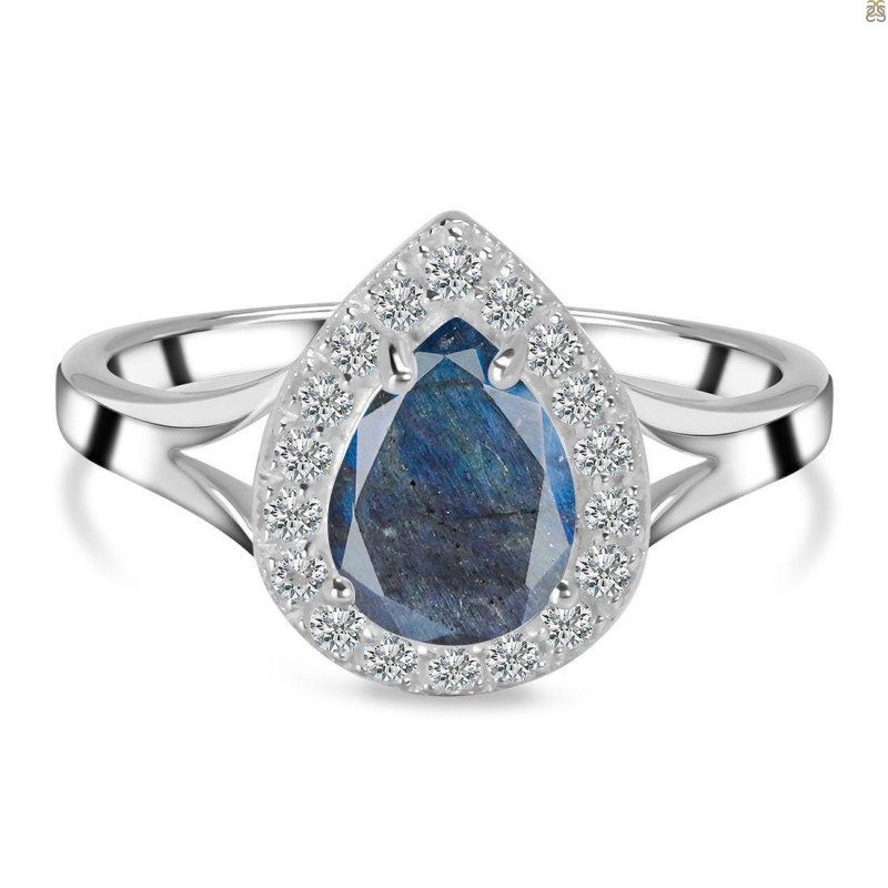 Labradorite & White Topaz Ring LBD-RDR-2253.