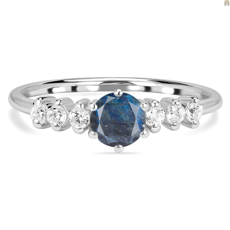 Labradorite & White Topaz Ring LBD-RDR-2259.