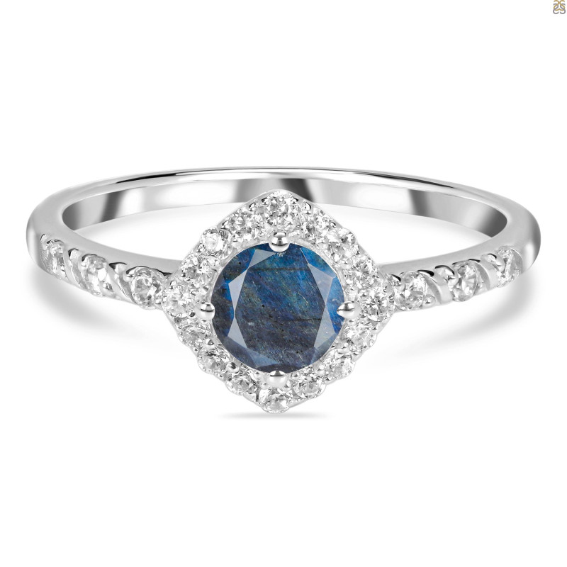 Labradorite & White Topaz Ring LBD-RDR-2260.