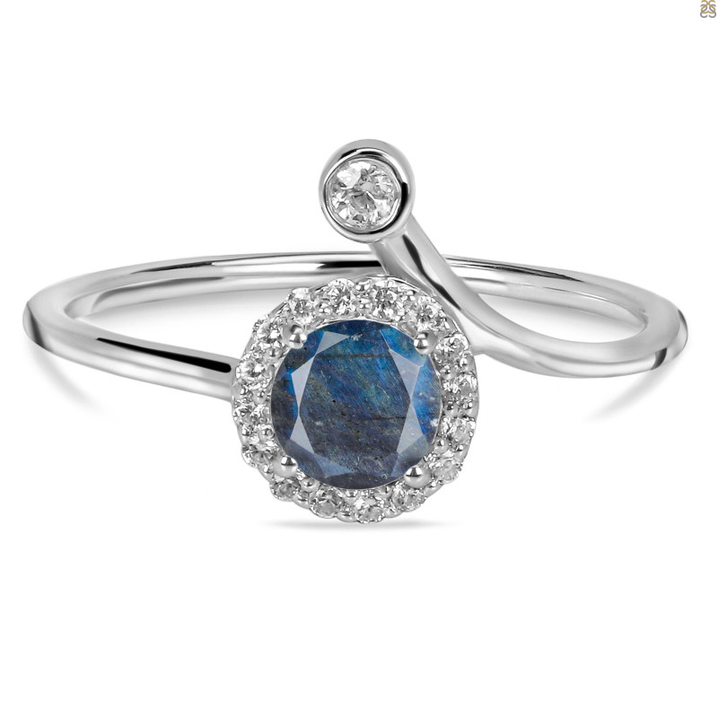 Labradorite & White Topaz Ring LBD-RDR-2261.
