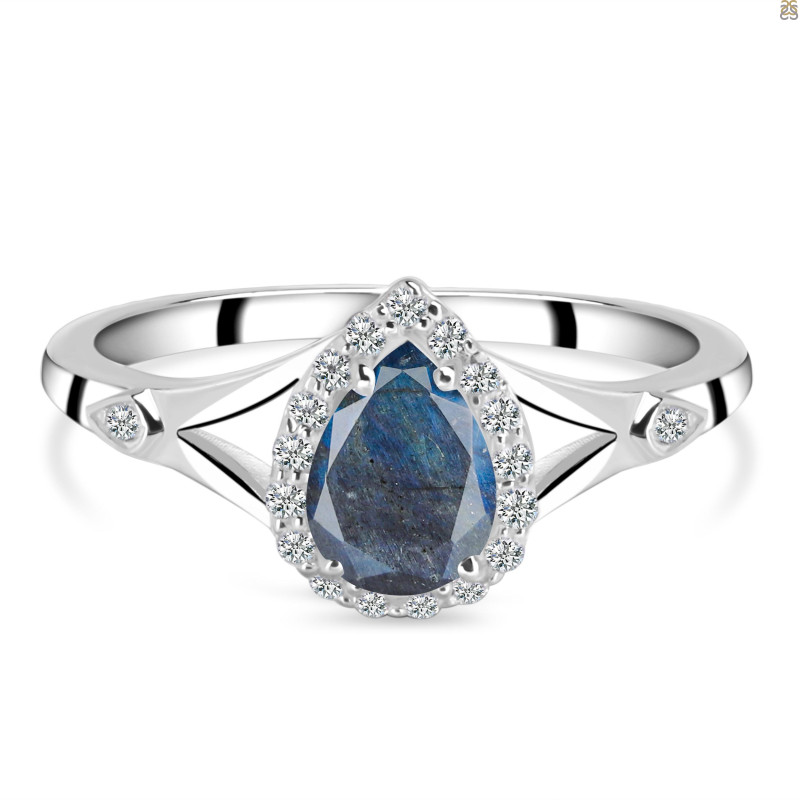 Labradorite & White Topaz Ring LBD-RDR-2271.
