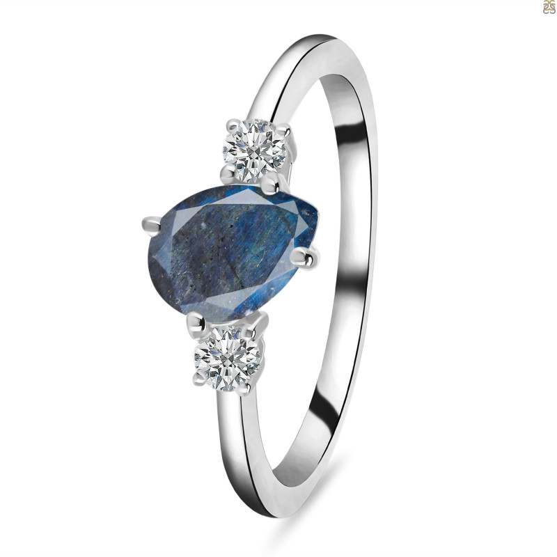 Labradorite & White Topaz Ring LBD-RDR-2285.