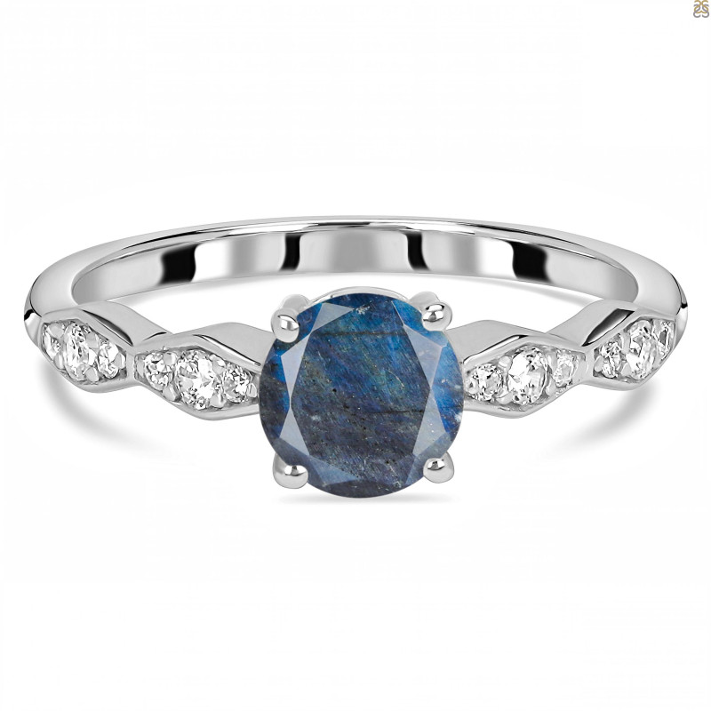 Labradorite & White Topaz Ring LBD-RDR-2288.
