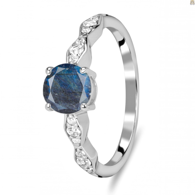 Labradorite & White Topaz Ring LBD-RDR-2288.