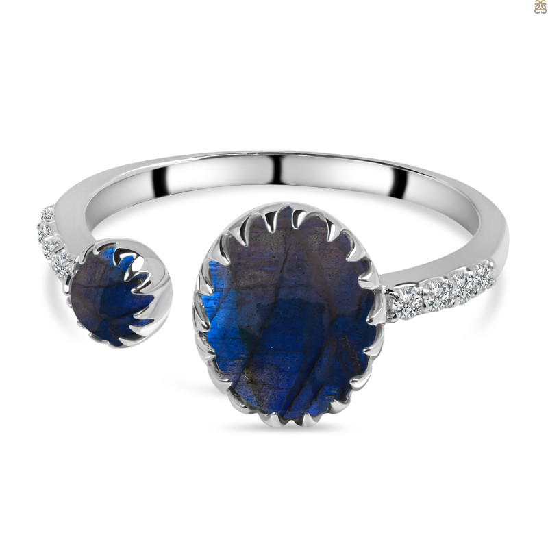 Labradorite & White Topaz Ring LBD-RDR-229.
