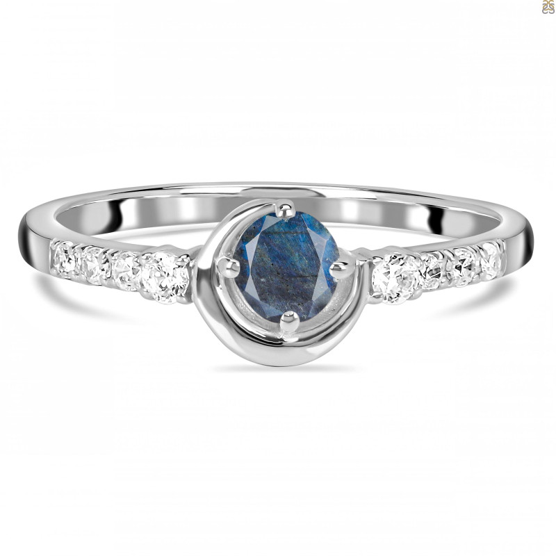 Labradorite & White Topaz Ring LBD-RDR-2292.