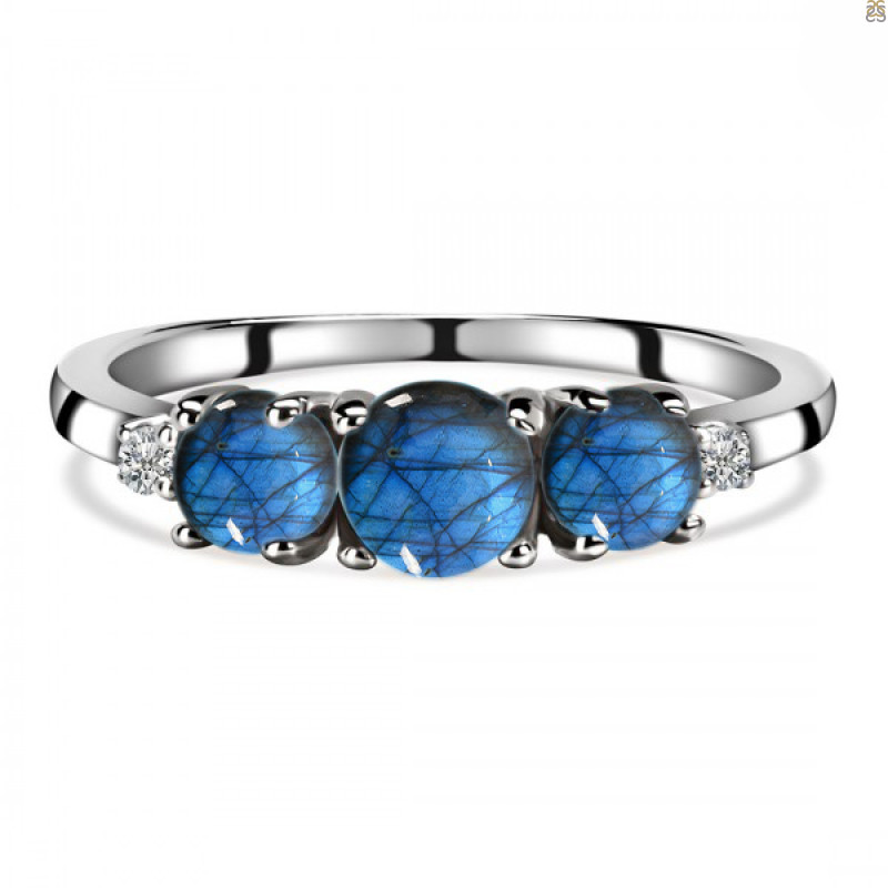 Labradorite & White Topaz Ring LBD-RDR-232.