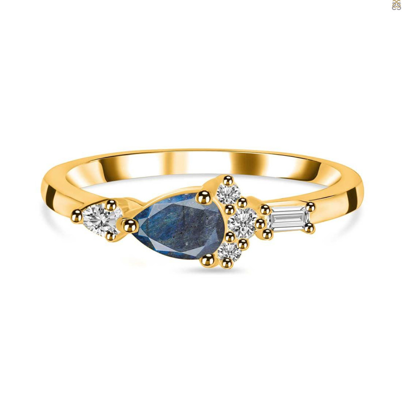 Labradorite & White Topaz Ring LBD-RDR-2389.