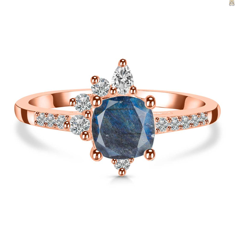 Labradorite & White Topaz Ring LBD-RDR-2404.
