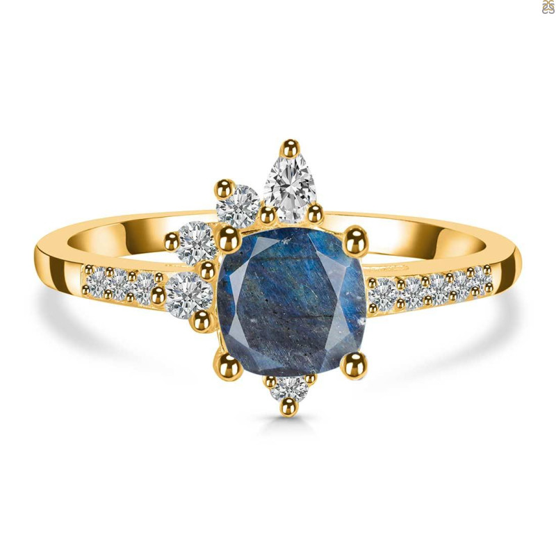 Labradorite & White Topaz Ring LBD-RDR-2404.