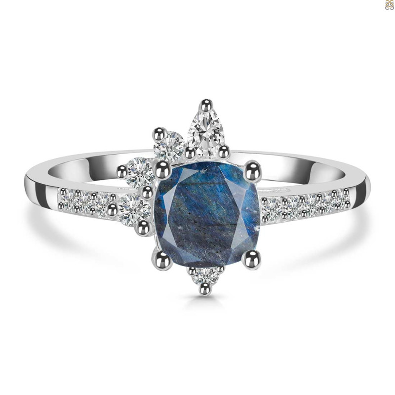 Labradorite & White Topaz Ring LBD-RDR-2404.