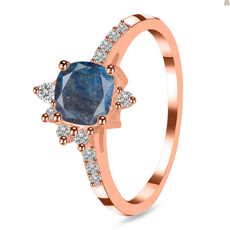 Labradorite & White Topaz Ring LBD-RDR-2404.