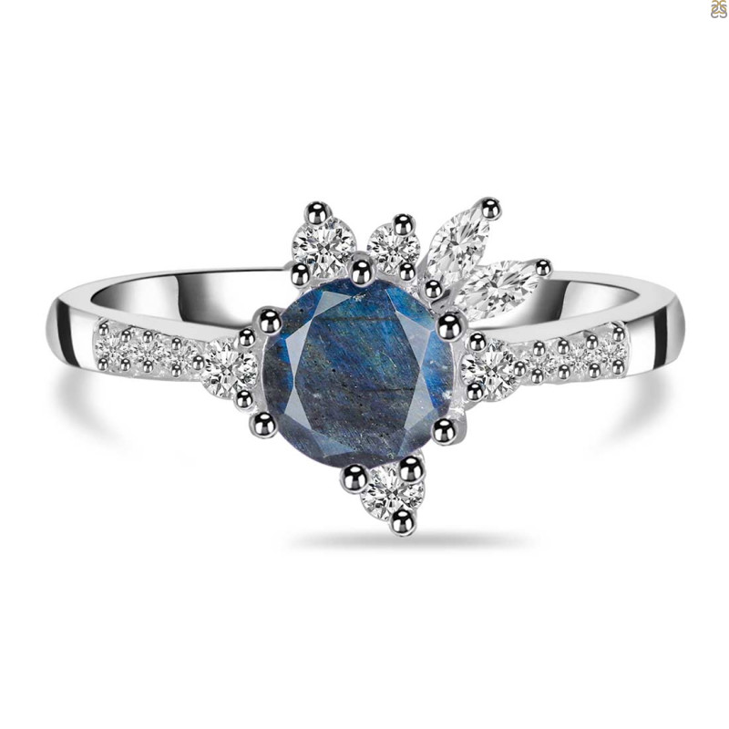 Labradorite & White Topaz Ring LBD-RDR-2406.